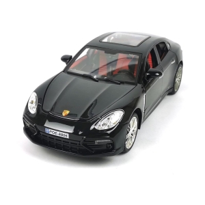 Метална кола Porsche Panamera, Със светлини и звуци, Черна, 1:18, Без опаковка