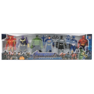 Комплект фигурки Avengers, С оръжие, 7 броя, 63х18х5см