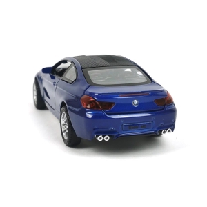 Метална количка BMW M6, 1:32, Синя, Без опаковка