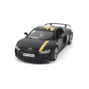 Детски автомобил Audi R8, Метален, С отварящи се врати, 1:32, Черен, Без опаковка