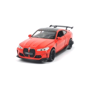 Метална количка BMW M4, 1:32, Червена, Без опаковка