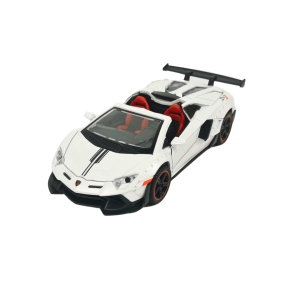 Метална кола Lamborghini, С отварящи се врати, 1:32, Бяла, Без опаковка