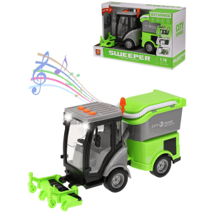 Детски камион, За почистване, Метачка, Зелена