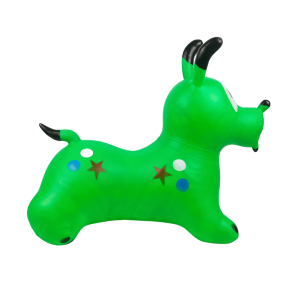 Куче за скачане, Гумено, Надуваемо, Зелено