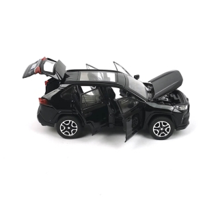Метална кола Toyota RAV4, Със звук и светлини, Черен, 1:32, Без опаковка