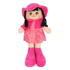 Мека кукла, Парцалена, Розова, 57 см