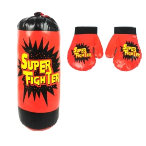 Детска боксова круша, С ръкавици , SUPER FIGHTER