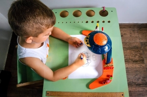 Детски проектор за рисуване, Син