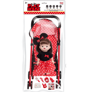 Детска количка за кукли, С кукла и аксесоари 