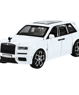 Метална количка Rolls Royces Cullinan, Със светлини и звуци, 1:32, Бяла