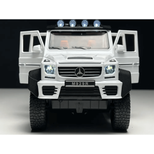 Метален автомобил Mercedes-benz G63 AMG 6×6, С отварящи се врати, Бял, Без опаковка