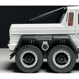 Метален автомобил Mercedes-benz G63 AMG 6×6, С отварящи се врати, Бял, Без опаковка