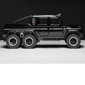 Метален автомобил Mercedes-benz G63 AMG 6×6, С отварящи се врати, Черен, Без опаковка