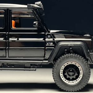 Метален автомобил Mercedes-benz G63 AMG 6×6, С отварящи се врати, Черен, Без опаковка