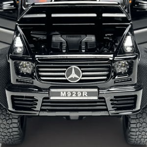 Метален автомобил Mercedes-benz G63 AMG 6×6, С отварящи се врати, Черен, Без опаковка