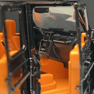 Метален автомобил Mercedes-benz G63 AMG 6×6, С отварящи се врати, Черен, Без опаковка