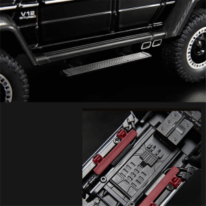 Метален автомобил Mercedes-benz G63 AMG 6×6, С отварящи се врати, Черен, Без опаковка