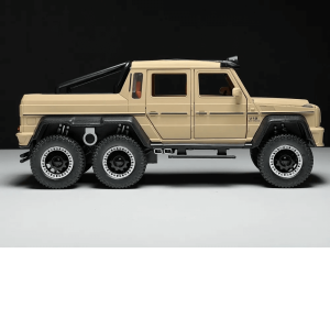 Метален автомобил Mercedes-benz G63 AMG 6×6, С отварящи се врати, Кафяв, Без опаковка