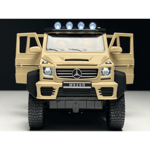 Метален автомобил Mercedes-benz G63 AMG 6×6, С отварящи се врати, Кафяв, Без опаковка