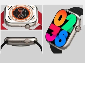 Смарт часовник, HK 8 PRO, HK 9 Pro, Сензорен екран AMOLED, За iPhone и Android,Сив