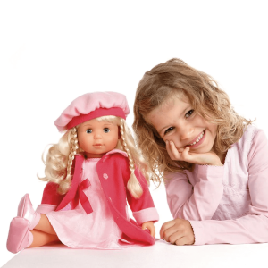 Кукла Мария, Пееща и говореща, С розово палто 