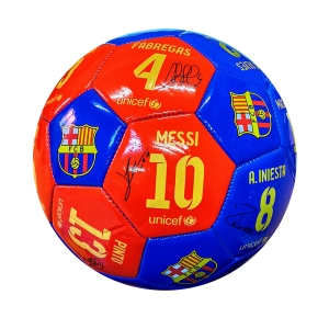 Футболна топка, Барселона, С подписи