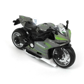 Детски мотоциклет, Метален, Зелен