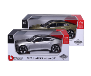 Метална кола Audi RS E-tron GT, С отварящи се врати, 1:18, Bburago 