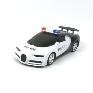  Детска кола Bugatti, С дистанционно, Полицейска, Бяла