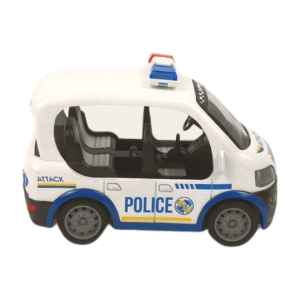 Метална кола полиция, Със светлини и звуци, Бяла