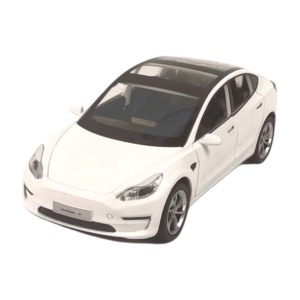 Метална количка Tesla Model 3, Бяла, 1:24, Без опаковка