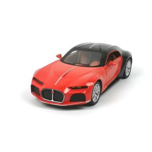 Метална кола Bugatti Atlantic, 1:24, Червена, Без опаковка