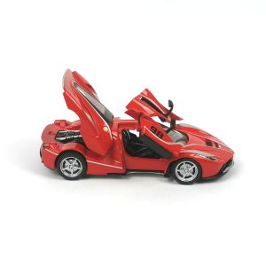 Метална кола Ferrari, С отварящи се врати, 1:32, Червена, Без опаковка
