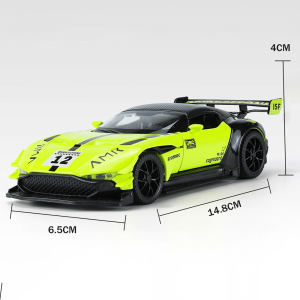 Метална количка Aston Martin Vulkan, С отварящи се врати, 1:32, Зелена