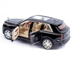 Метален автомобил Rolls-Royce Cullinan, С пушек, Черен, 1:22, Без Опаковка