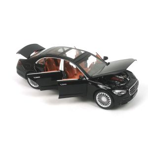 Метален автомобил Mercedes Benz S Class, С пушек, Черен, 1:22, Без опаковка