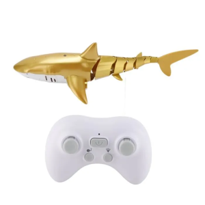 Играчка акула, С дистанционно управление, Плуваща, Жълта
