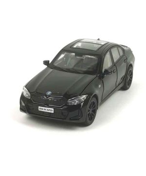 Метална кола BMW M320, С отварящи се врати, 1:32, Черна, Без опаковка