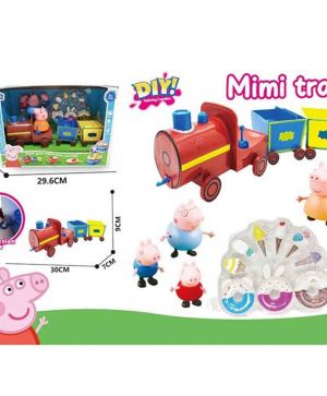 Игрален комплект Peppa Pig, С влакче