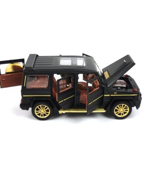 Метален джип Mercedes G Class, С пушек, 1:24, Черен, Без опаковка