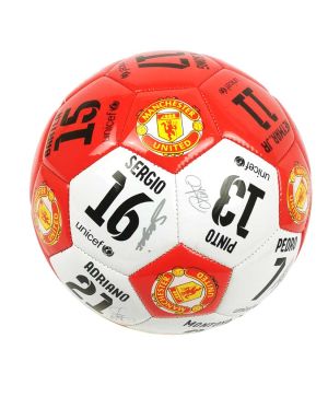 Футболна топка, Manchester United, С подписи