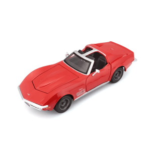 Метален автомобил, Chevrolet Corvette 1970, 1:24, Червена, Maisto, 31202RD