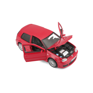 Метален автомобил, VW Volkswagen Golf R32, 1:25, Червен, Maisto, 31290RD