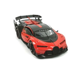 Детска кола Bugatti, С дистанционно, Отварящи се врати, 1:12, Червена