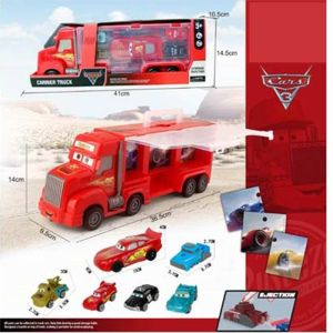 Комплект камион Маккуин, С 6 колички, Disney Cars 3 