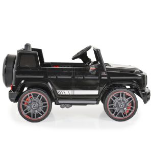 Акумулаторен джип Mercedes G63 черен металик 0002