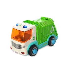 Детски боклуджийски камион за сглобяване с дистанционно