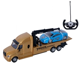 Детски камион репатрак, с дистанционно управление, пътна помощ с кола