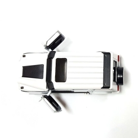 Метален джип с звук и светлини Mercedes G Class, бял, Без опаковка!