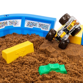Комплект за игра с кинетичен пясък и количка